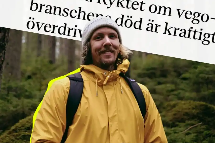 Emil Gustavsson, vd på Foodbeat. Foto: Privat (montage).