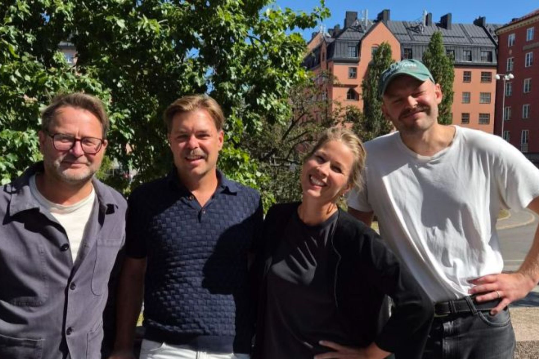 Mats Arnesson, Patrick Lidberg, Clara Lidberg och Albin Johansson. Foto: Pressbild.
