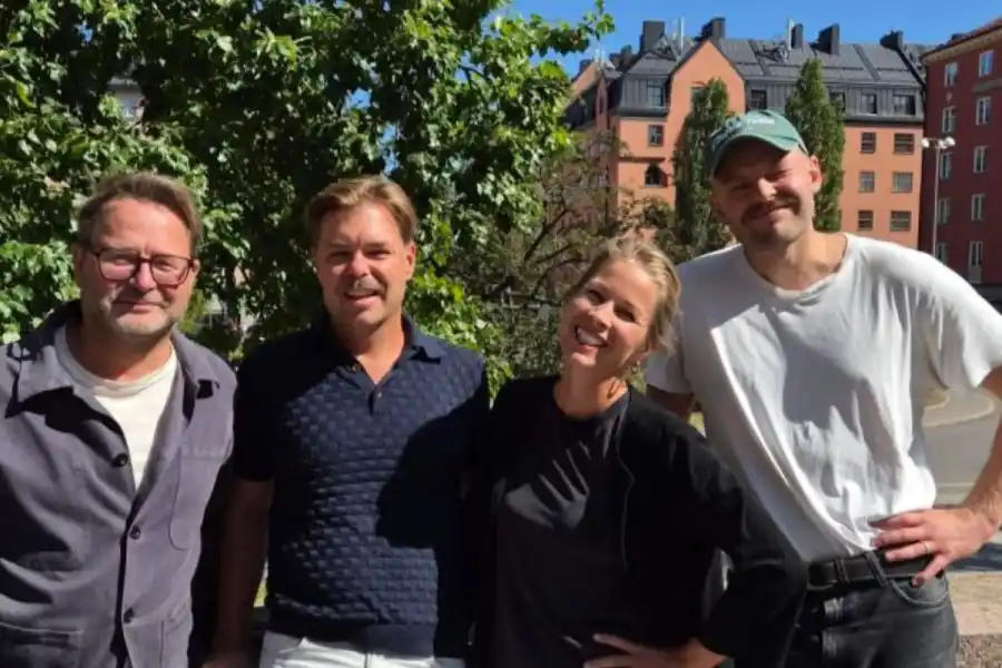 Mats Arnesson, Patrick Lidberg, Clara Lidberg och Albin Johansson. Foto: Pressbild.