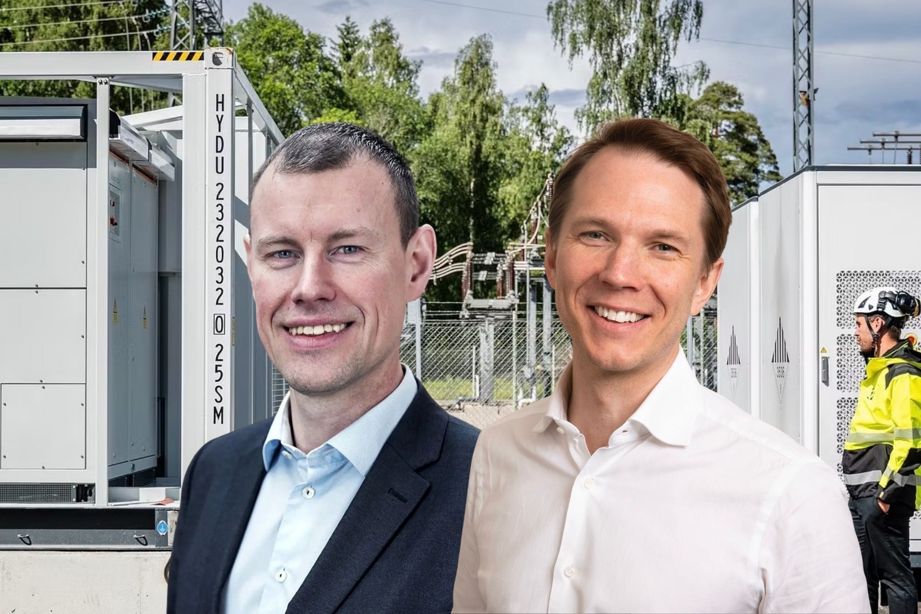 Henrik Esbjörnson, vd Kraftringen nät och Axel Holmberg vd Ingrid Capacity. Foto: Pressbild. Collage: Energy Loop.