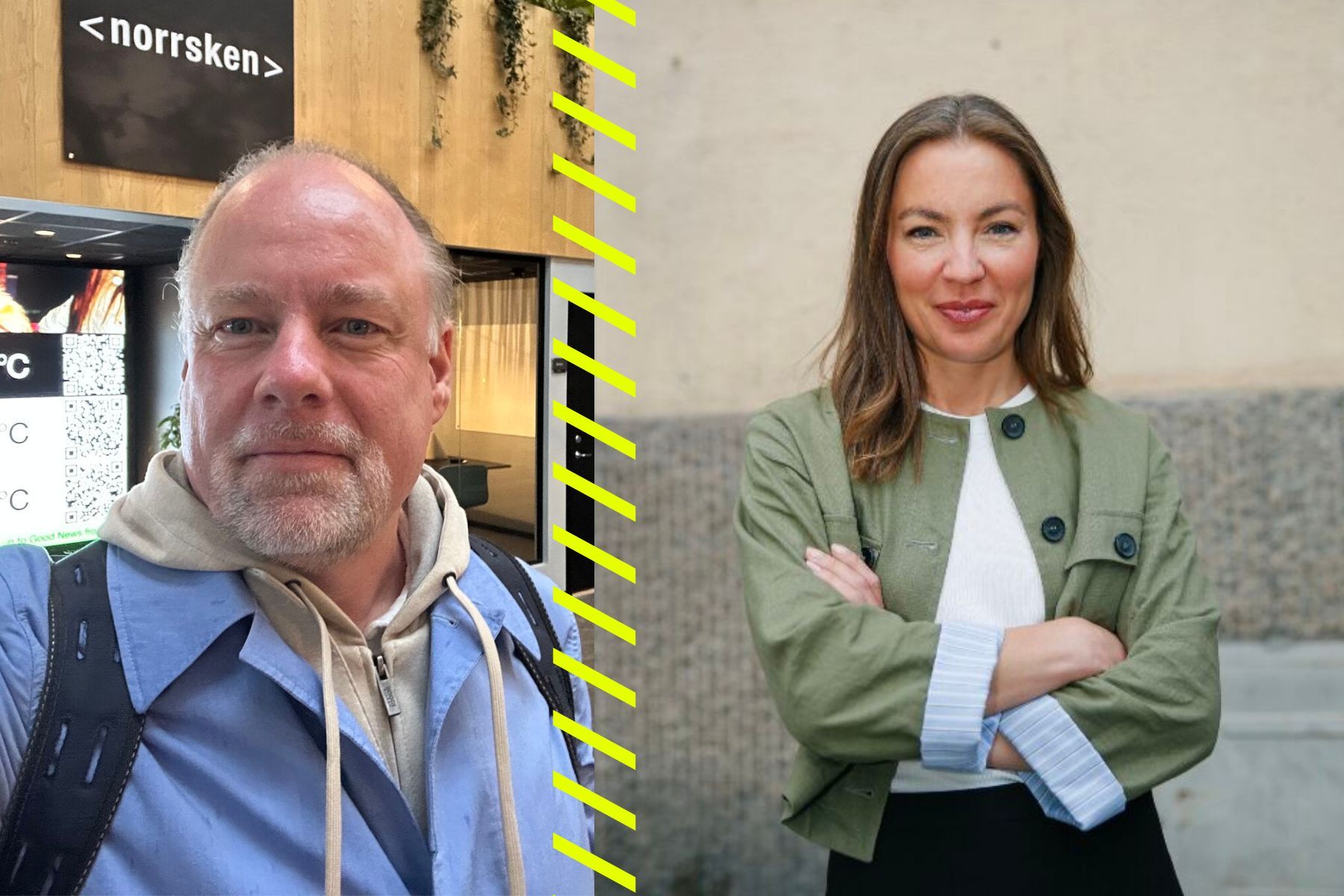 Rainer Notter och Anna Engman. Foto: Linkedin / pressbild.