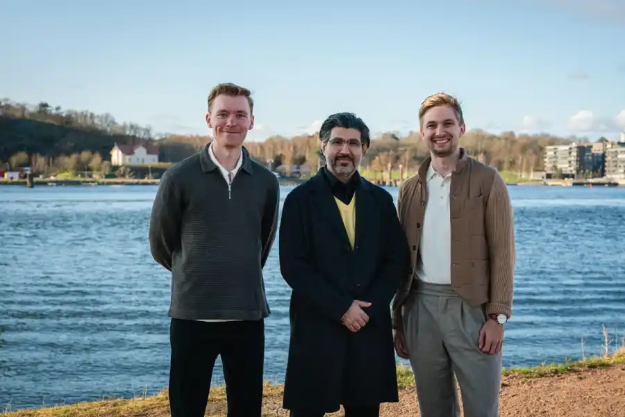 Seaqure labs team: Johan Henriksson, Sajjad Karimi och Albin Frick. Foto: pressbild.