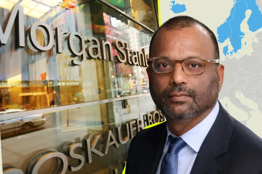 Vikram Raju, ansvarig för Morgan Stanleys klimatfond 1GT. Foto: TT / (montage).