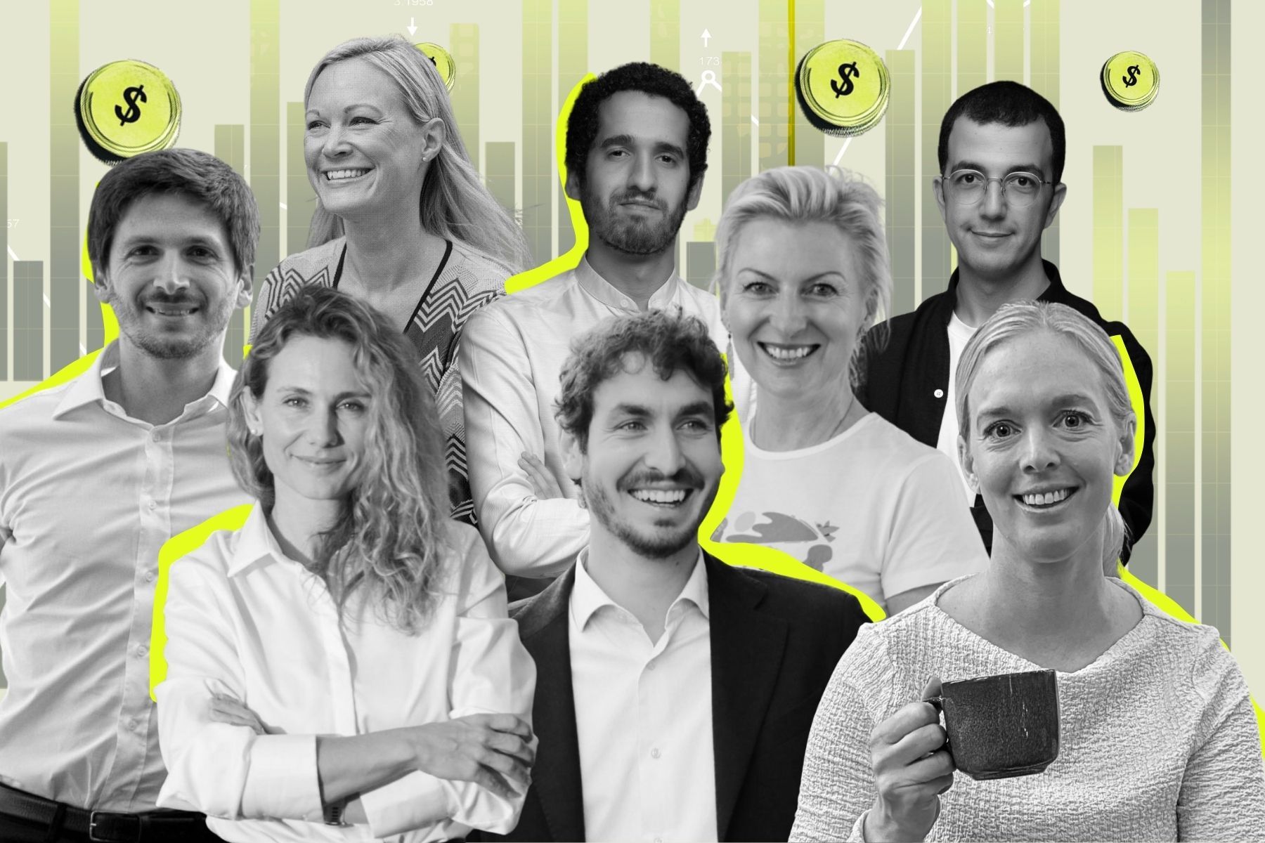 Några av grundarna av fonderna som nämns i artikeln. Foto: Pressbilder/Impact Loop.