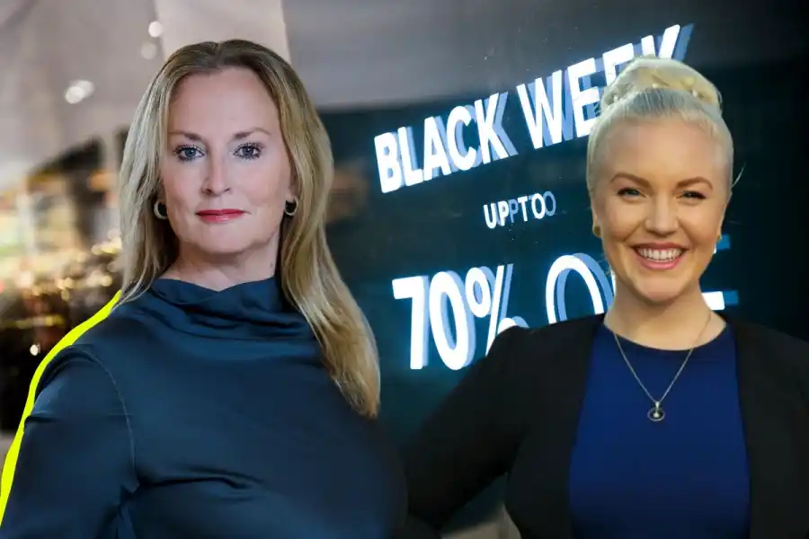 Maria Mikkonen på Svensk Handel och Alexandra Davidsson. Foto: TT/Pressbilder (montage).