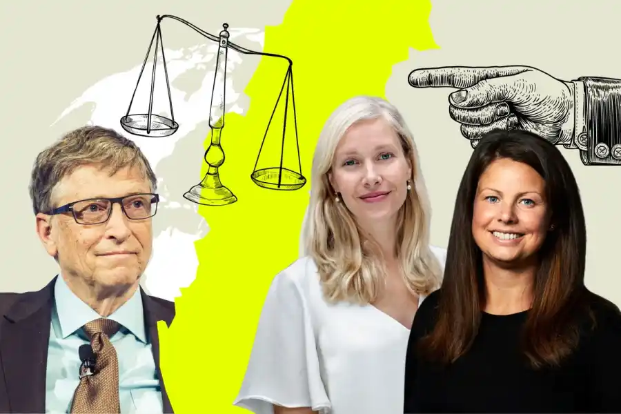 Bill Gates, Heidi Lindvall (Pale blue dot) och Tove Larsson (Norrsken VC). Foto: Wikipedia och press.
