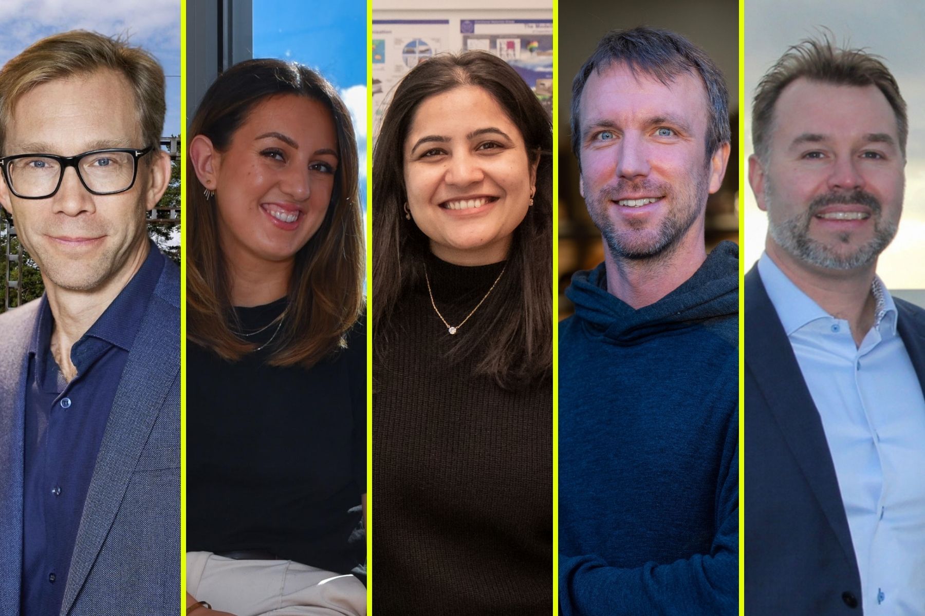 Stefan Krook, grundare GodEl, och några av finalisterna. Foto: Pressbilder.