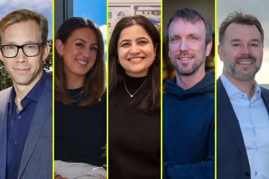 Stefan Krook, grundare GodEl, och några av finalisterna. Foto: Pressbilder.