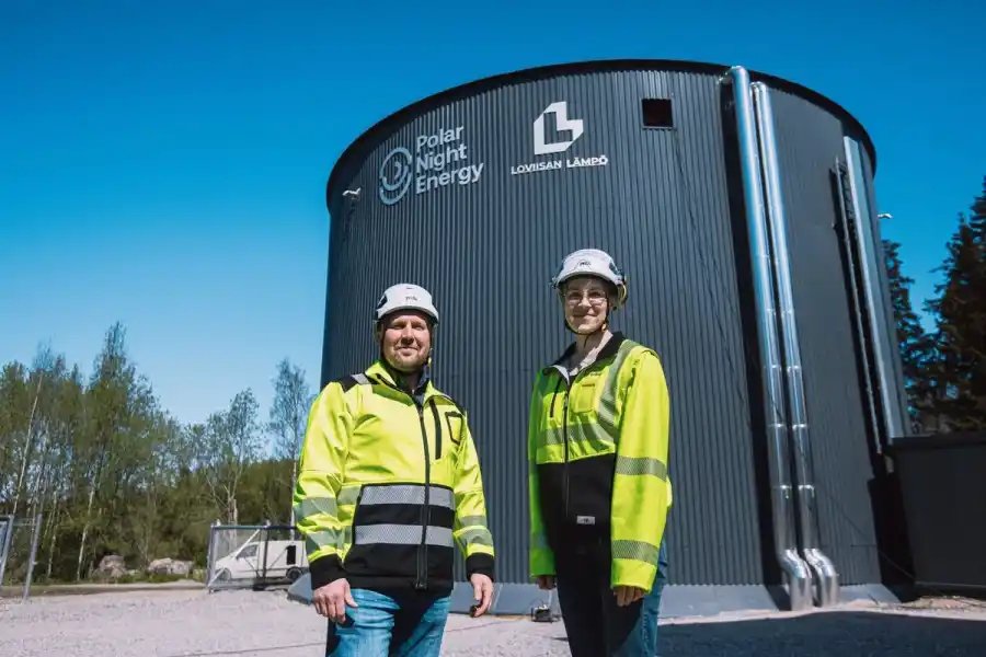 The sand battery in Pornainen. Photo: Polar Night Energy.