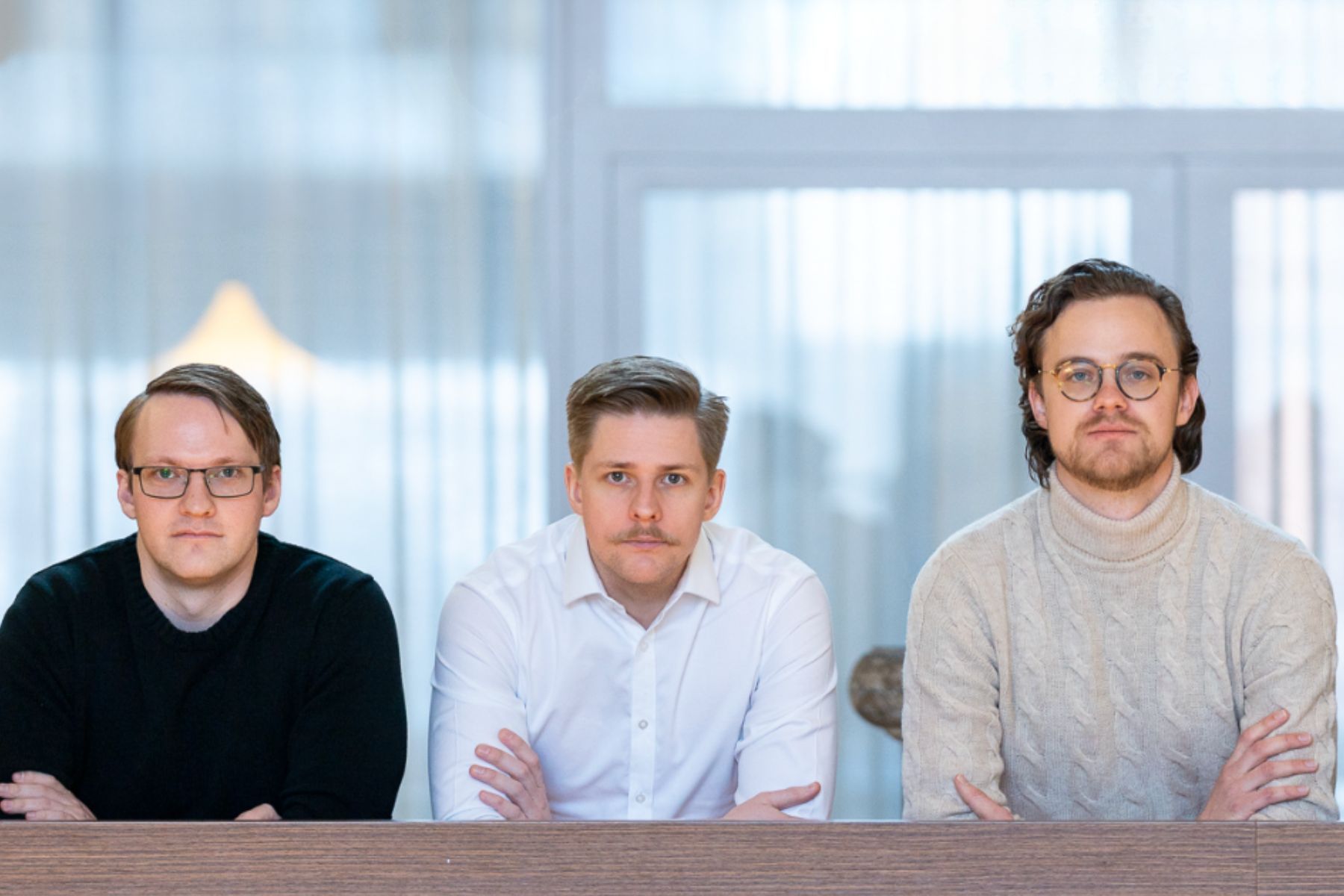 Tre av bolagets medgrundare: Gustav Johnsson Henningson, Erik Dahlberg och Oscar Dahlbom. Foto: pressbild.