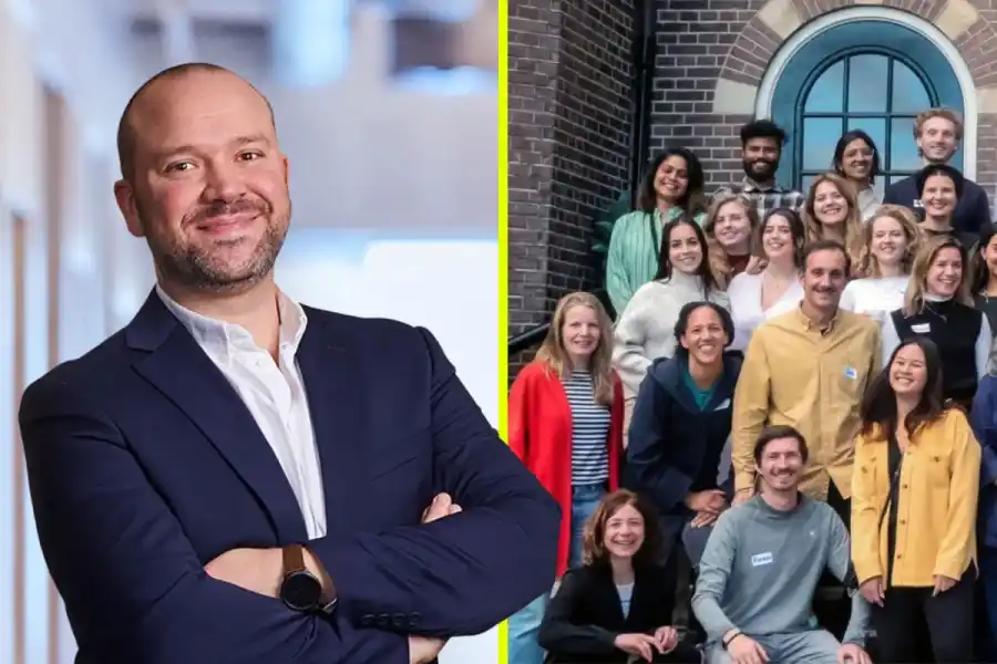 Klas Cullbrand på Rise och delar av gänget på Circle Economy. Foto: Pressbilder