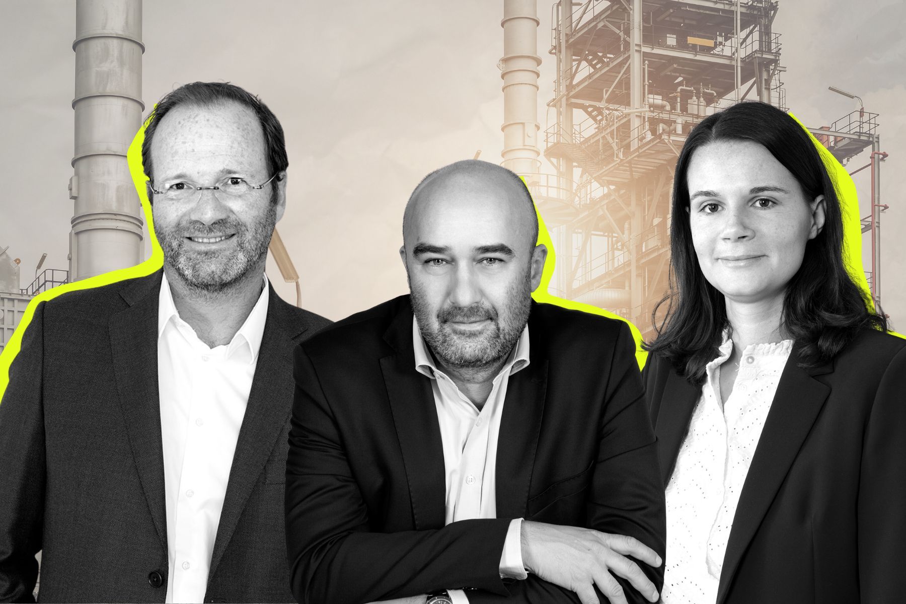 The fund managers mentioned in this piece. Press photos/Impact Loop design