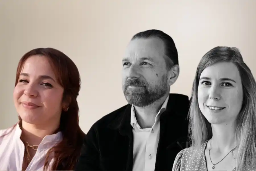 Renasens grundare Jade Abir Bouledjouidja och Reselos grundare Henrik Otendal och Josefin Larsson. Foto: pressbilder.