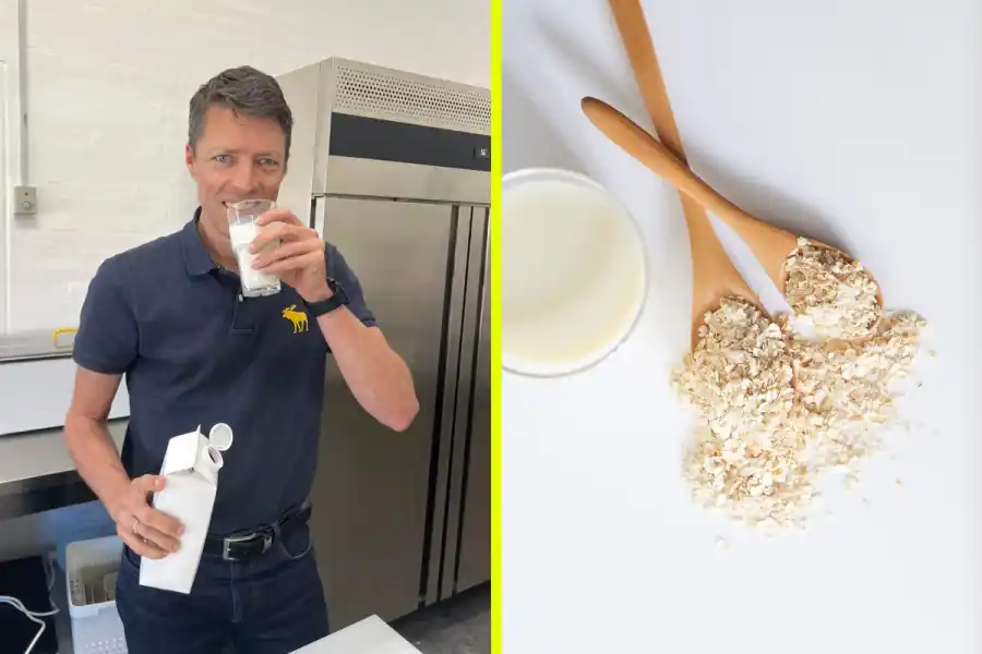 Jakob Skovgaard, vd för danska Planet Dairy. Foto: pressbild och Canva.