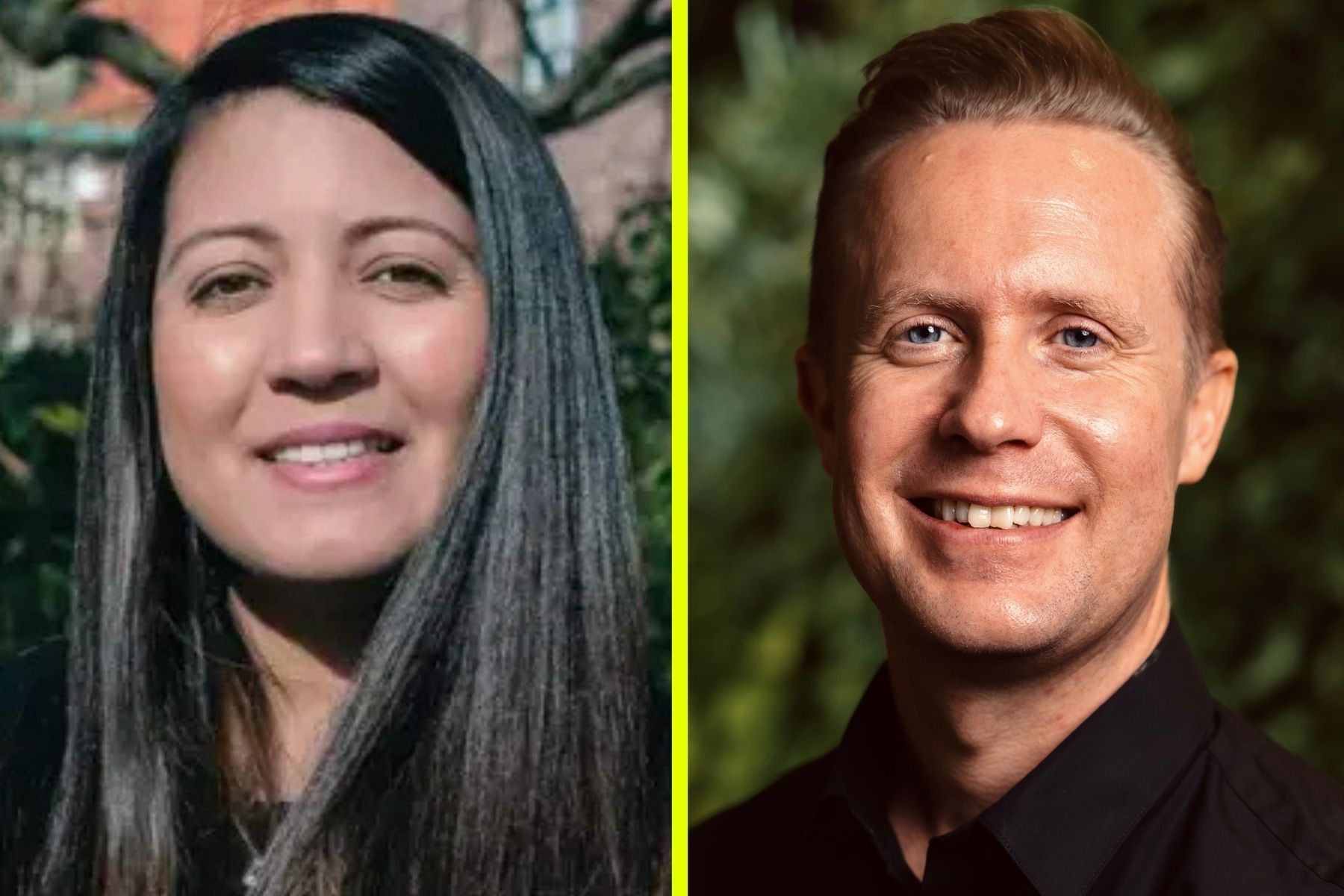 Arelys Sosa, grundare av Drev och Jonas Bergqvist på Almi Greentech. Foto: Pressbilder.