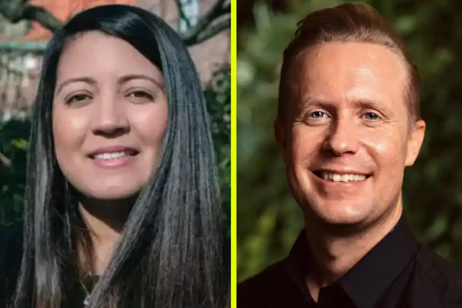 Arelys Sosa, grundare av Drev och Jonas Bergqvist på Almi Greentech. Foto: Pressbilder.