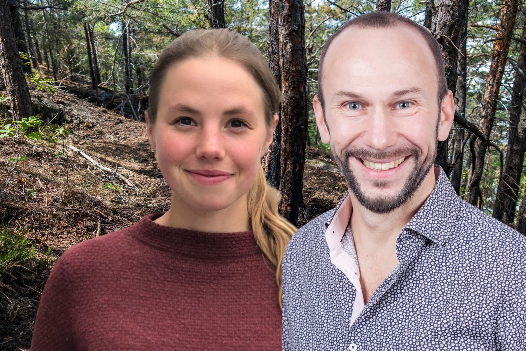 Karolina Gahne och Adam Dahlquist. Foto: TT/pressbilder.