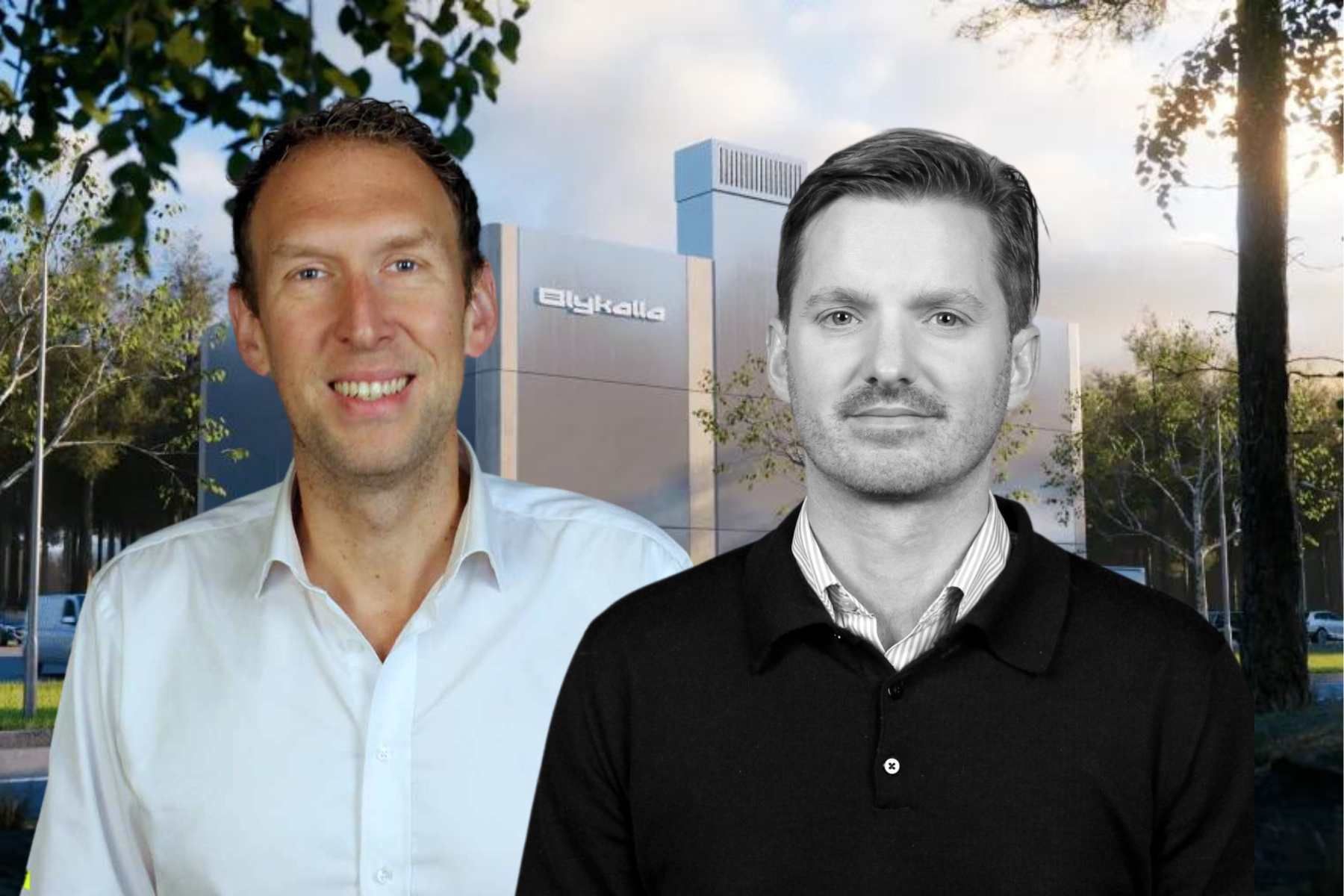 Jacob Stedman, vd för Blykalla och Mikael Fraenkel, finanschef. Foto: pressbilder.