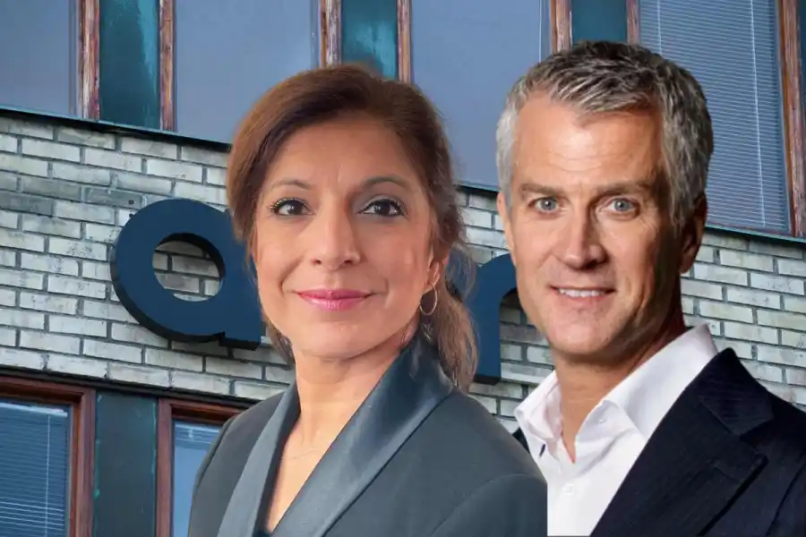 Sohana Josefsson, HR- och kommunikationsdirektör, och Joachim Karlsson, vd för Almi invest.