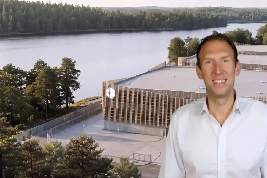 Jacob Stedman, vd på Blykalla som vill bygga ny kärnkraft i Tierp. Illustration / Pressbild.