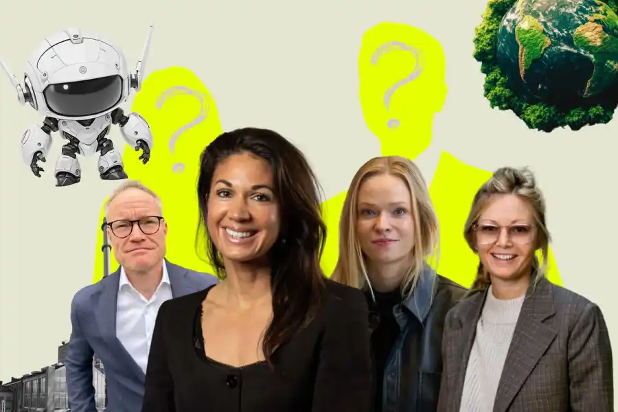 Tommy Myrvang, Cler, Sofia Muhrbeck, Novare, Sara Nozkova, Flox och Erika Wennerström, Quizzr. Foto: pressbilder / Canva.