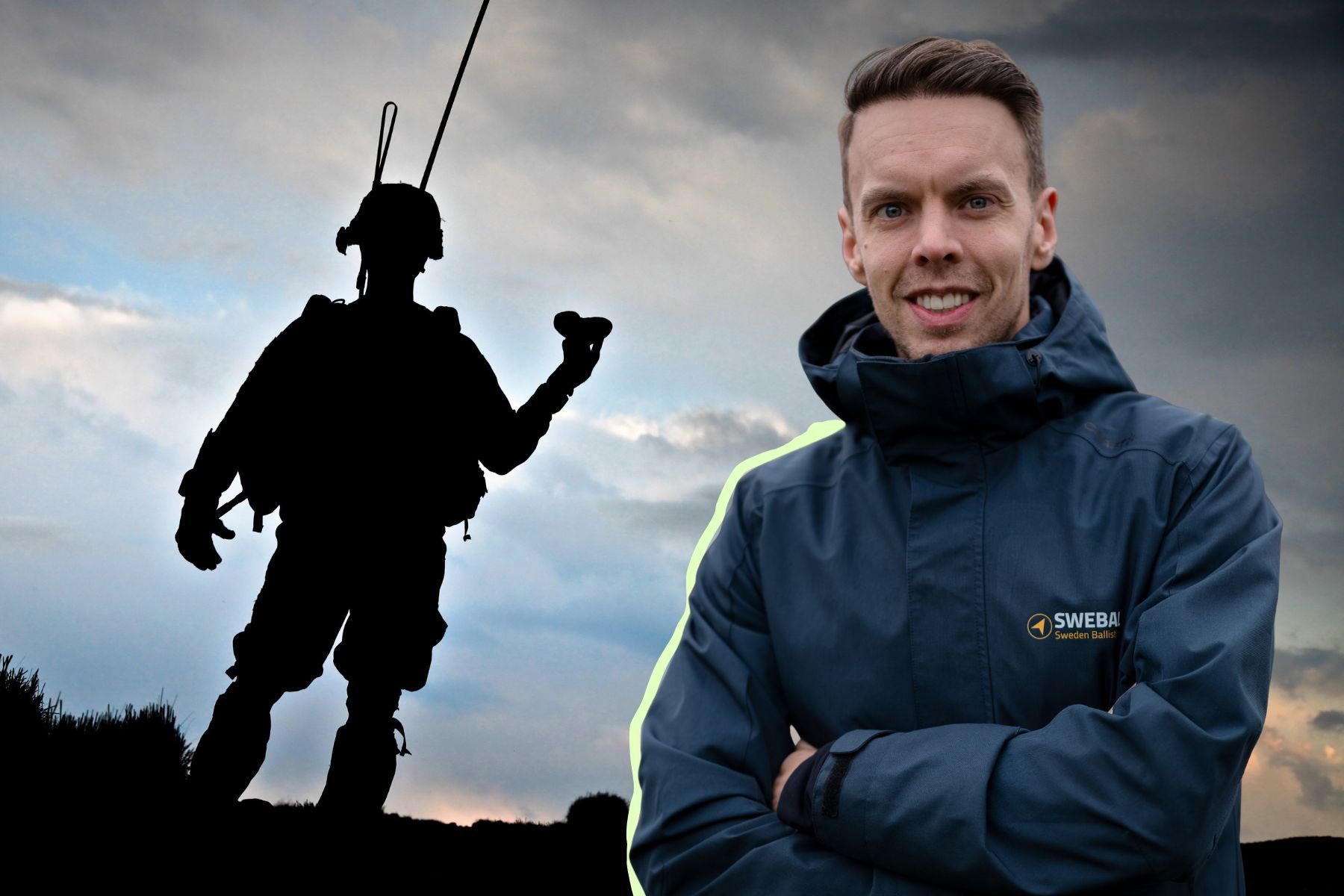 Joakim Sjöblom, grundare och vd för Swebal. Foto: pressbild / Canva (montage)