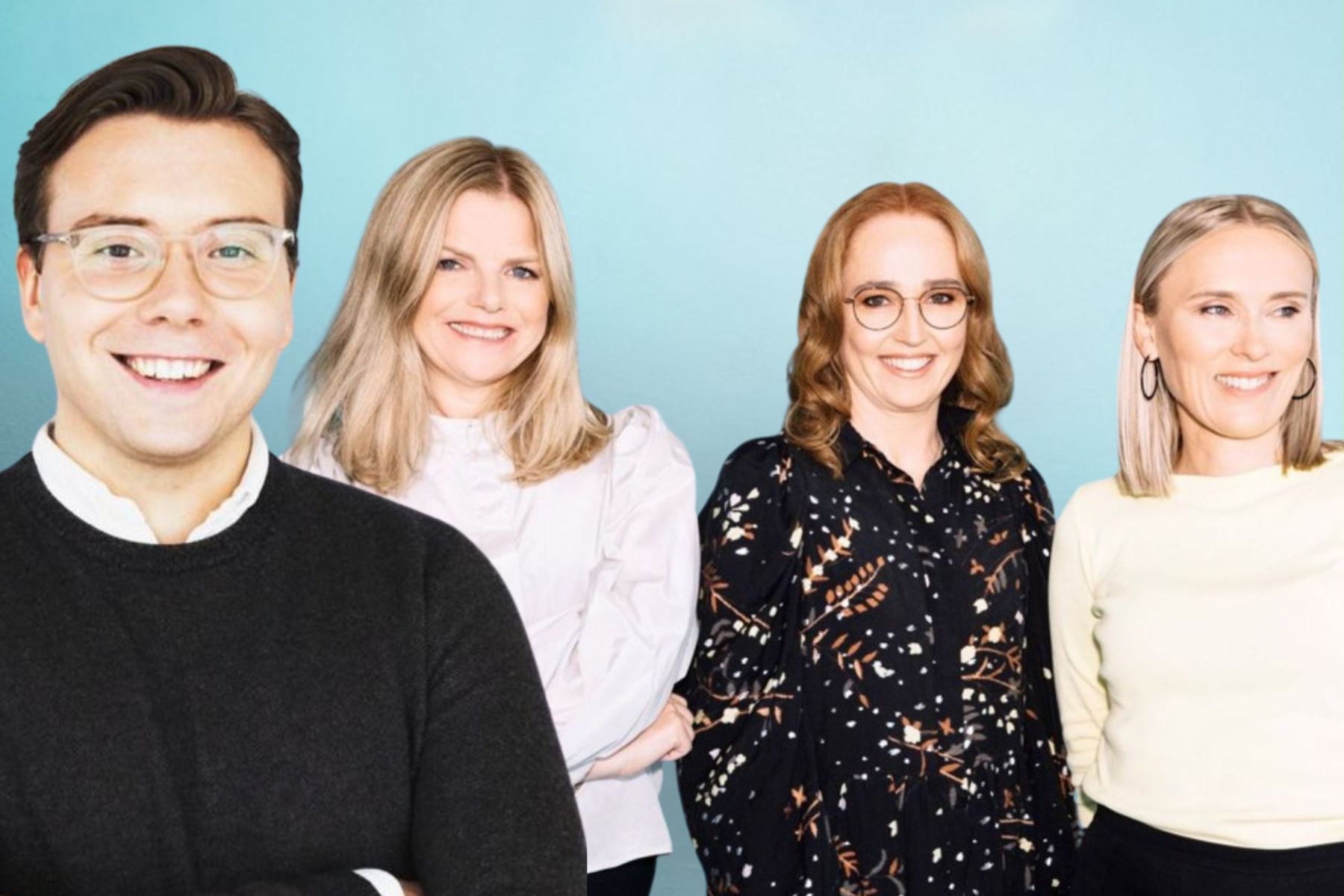 Aron Johannsson, Hekla Arnardottir, Helga Valfells och Jenny Ruth Hrafnsdottir på Crowberry. Foto: pressbilder.