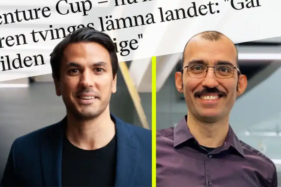 Omid Ekhlasi och Kewmars Kazemzadeh. Foto: pressbilder.