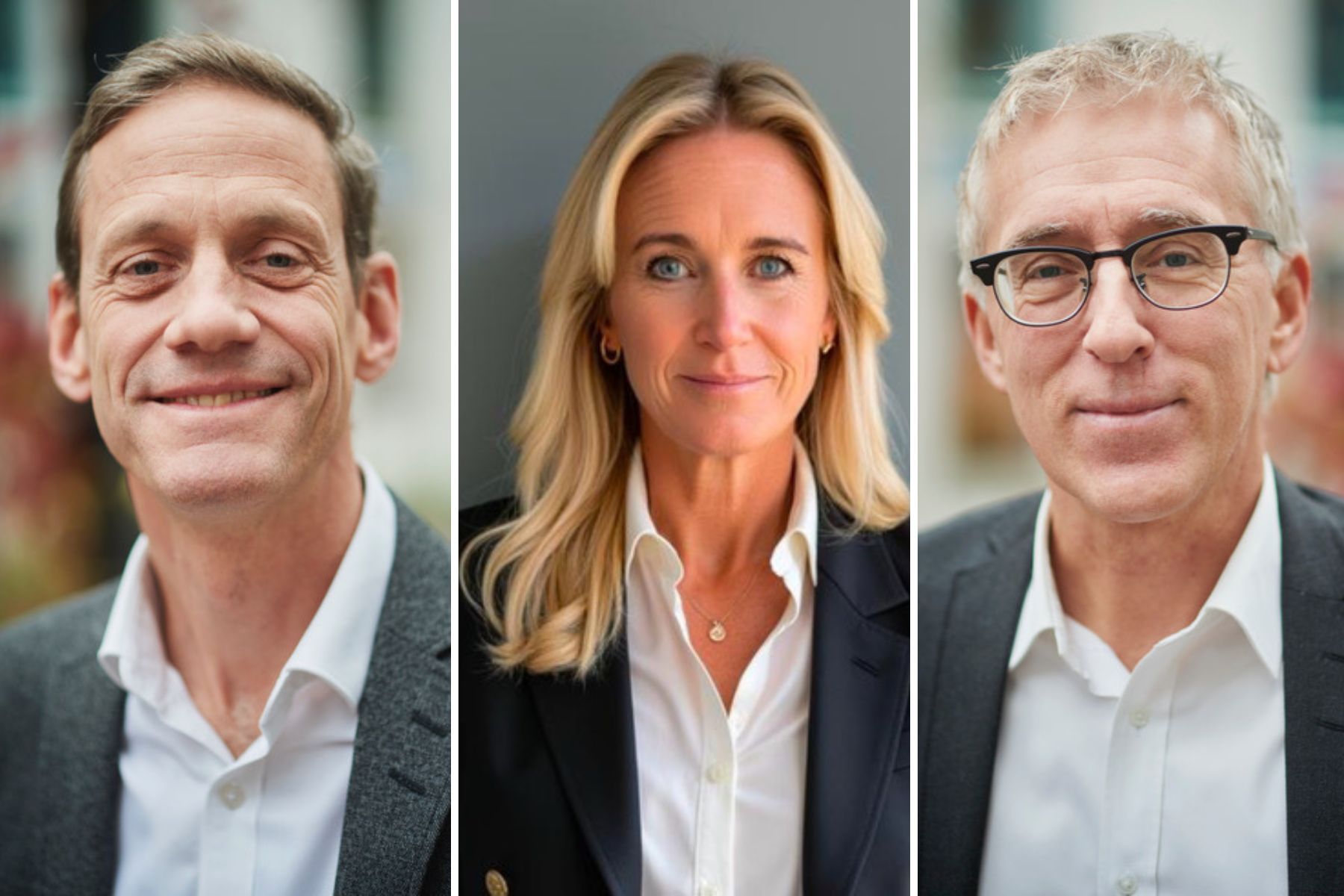 Joachim Werr, Jenny Carenco och Johan Fredriksson på Utfallsfonden. Foto: pressbilder.