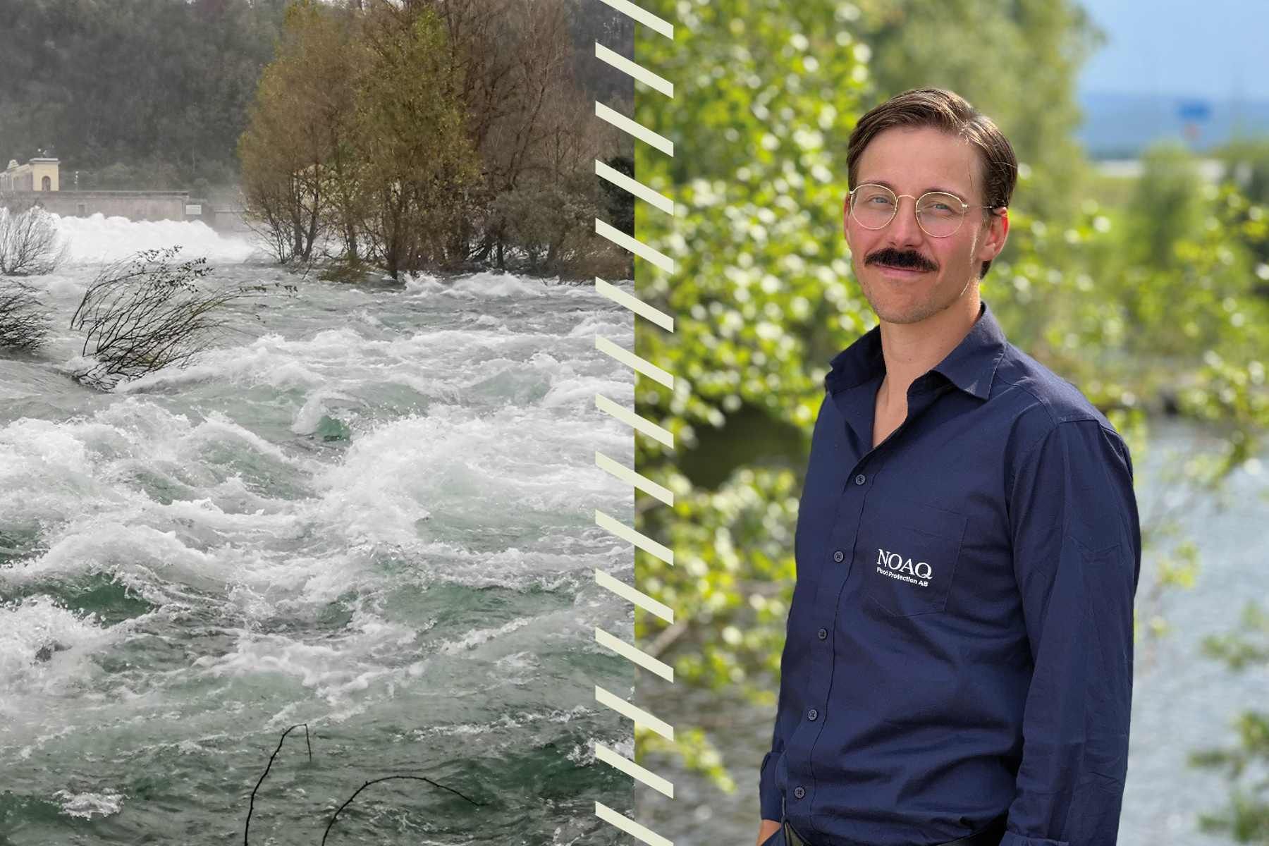 Douglas Hellström, försäljningsansvarig på Noaq. Foto: Pressbild. Collage: Impact Loop.