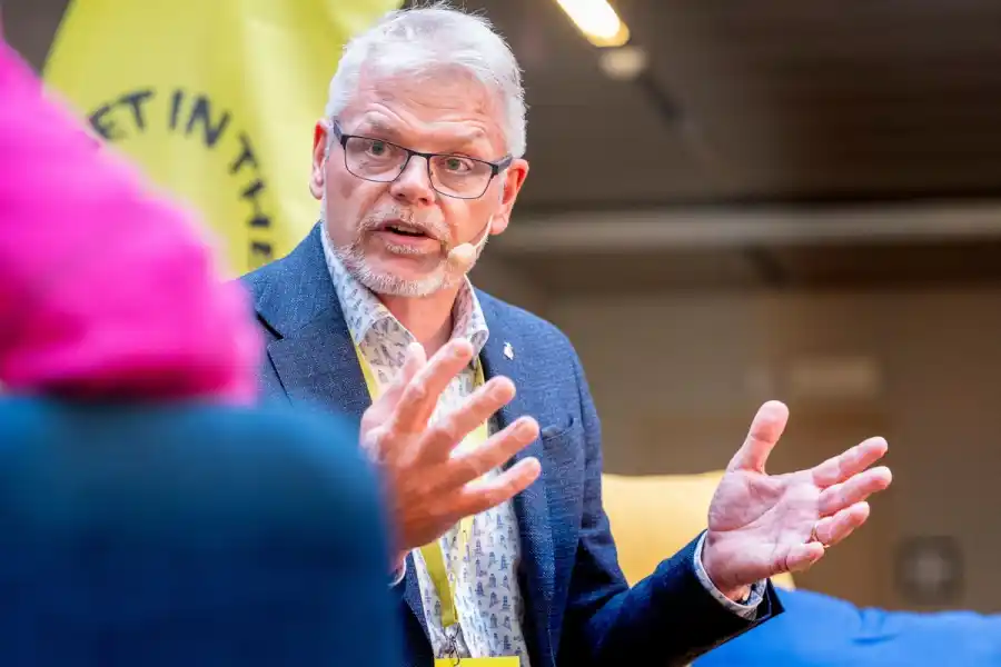 Petter Bedoire på Kista Deeptech Day. Foto: Jonas Borg.
