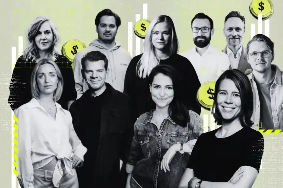 Några av entreprenörerna bakom AI-bolagen i vår genomgång. Foto: press och grafik av Diana Demin, Impact Loop.