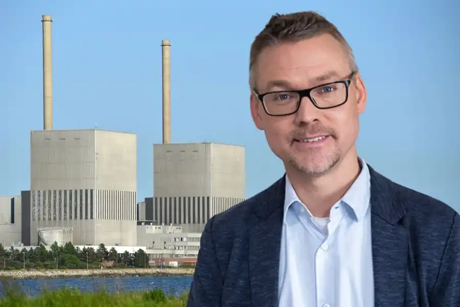 Statens kärnkraftssamordnare Carl Berglöf. Foto: Pressbild / Canva (montage).