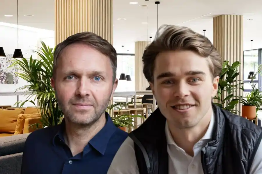 Anders Munk Jepsen, grundare och vd Nornorm, Emil Steenhouwe, vice vd. Foto: Pressbild.