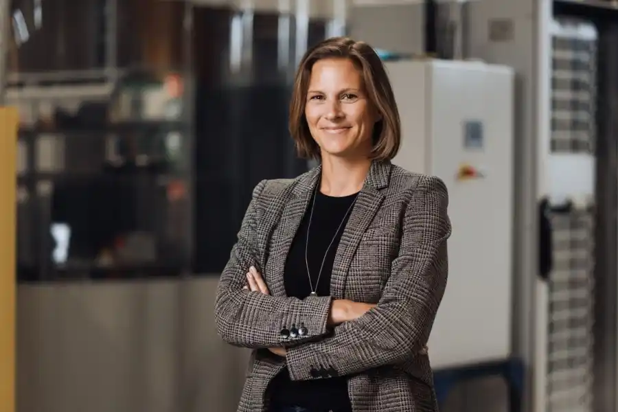 Elin Åkerström, vd på Scania Battery Systems. Foto: Pressbild.