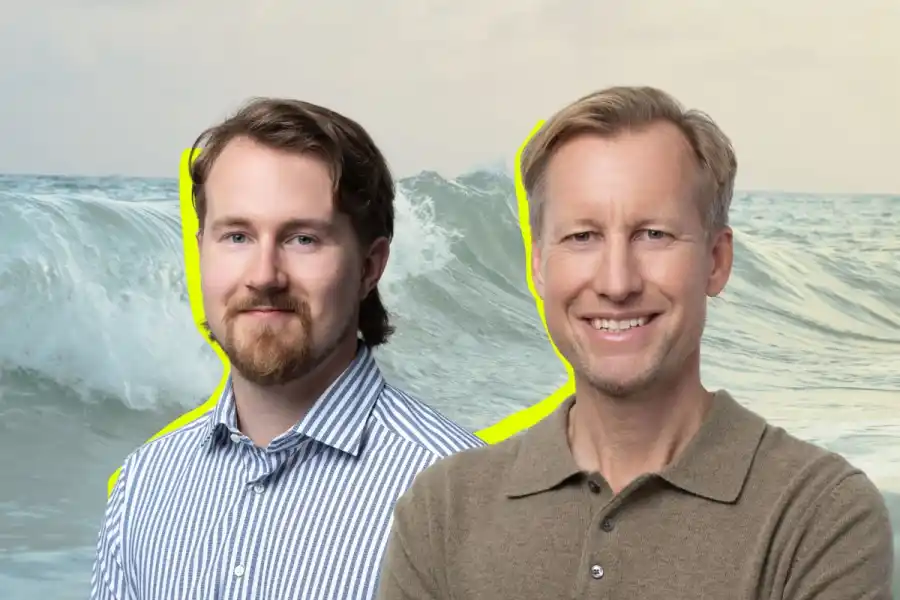 Tuomo Veivo (left) and Klas Johansen, co-leads of the Redstone Blue fund. Press photos