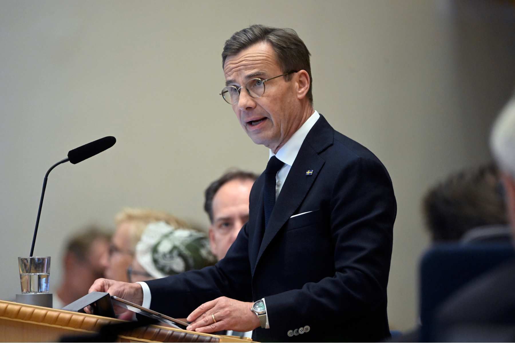 Statsminister Ulf Kristersson (M). Fredrik Sandberg/TT.