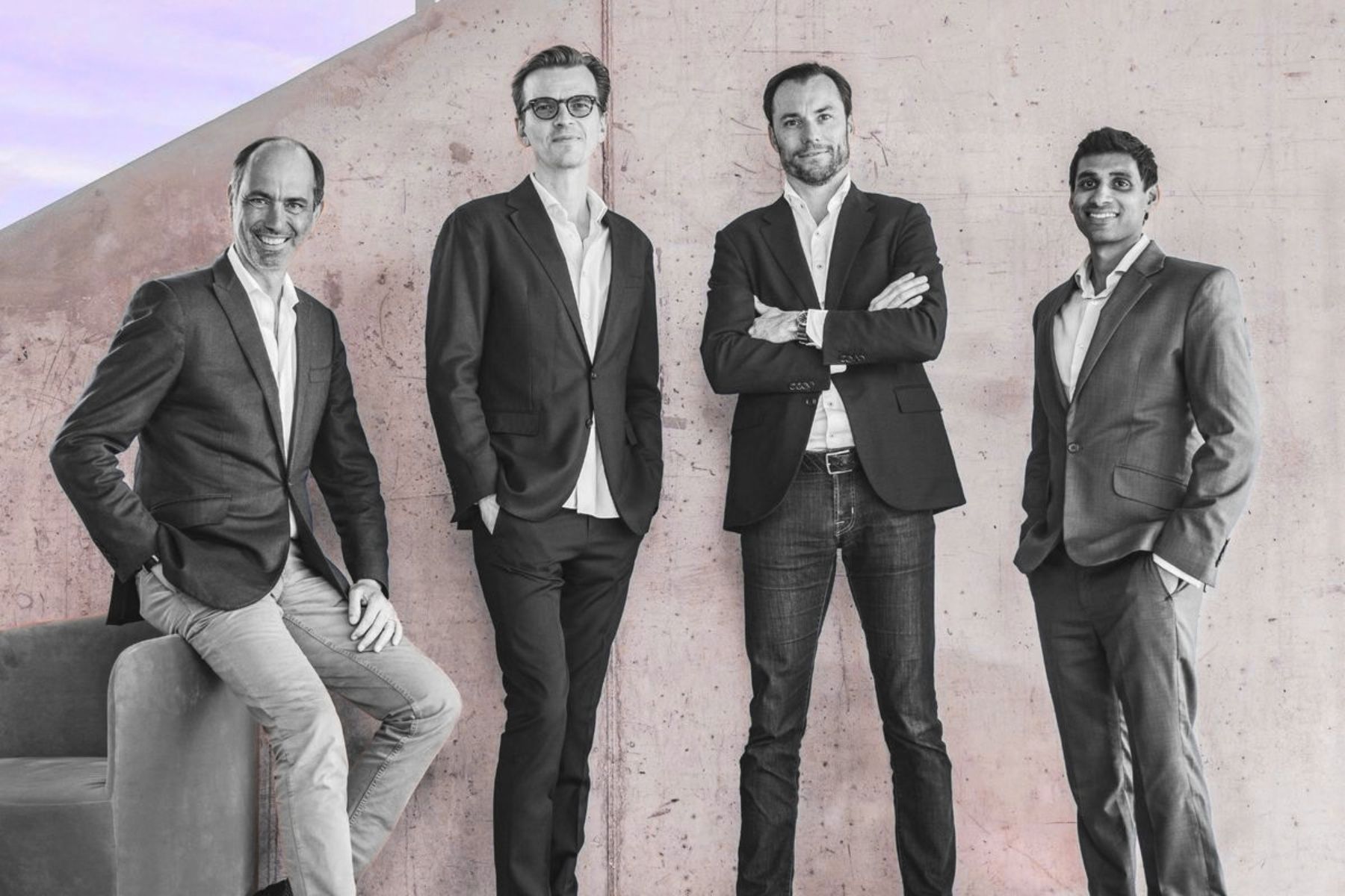 Co-founder and former 2150 partner Christian Hernandez (left) alongside remaining partners Jacob Bro, Christian Jølck, and Rahul Parekh. Press photo