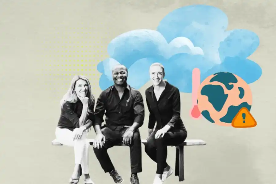 Lexi Novitske, Ngetha Waithaka och Natalie Kolbe på Norrsken22.