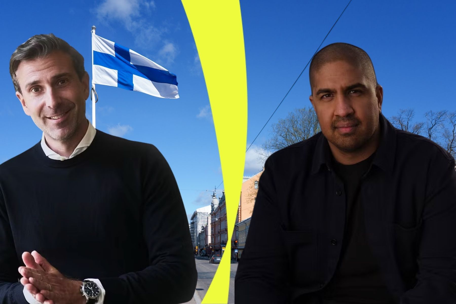 Daniel Wentz och Tanmoy Bari, produktchef respektive vd på Greenly. Foto: Presbilder.