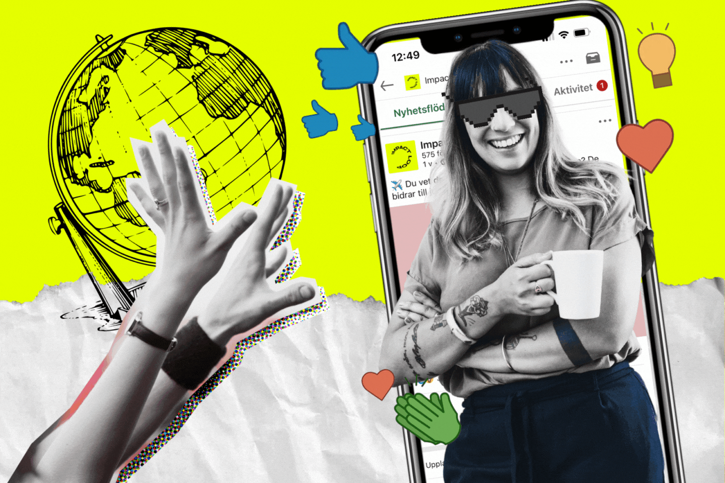 Grafik av Diana Demin, Impact Loop.