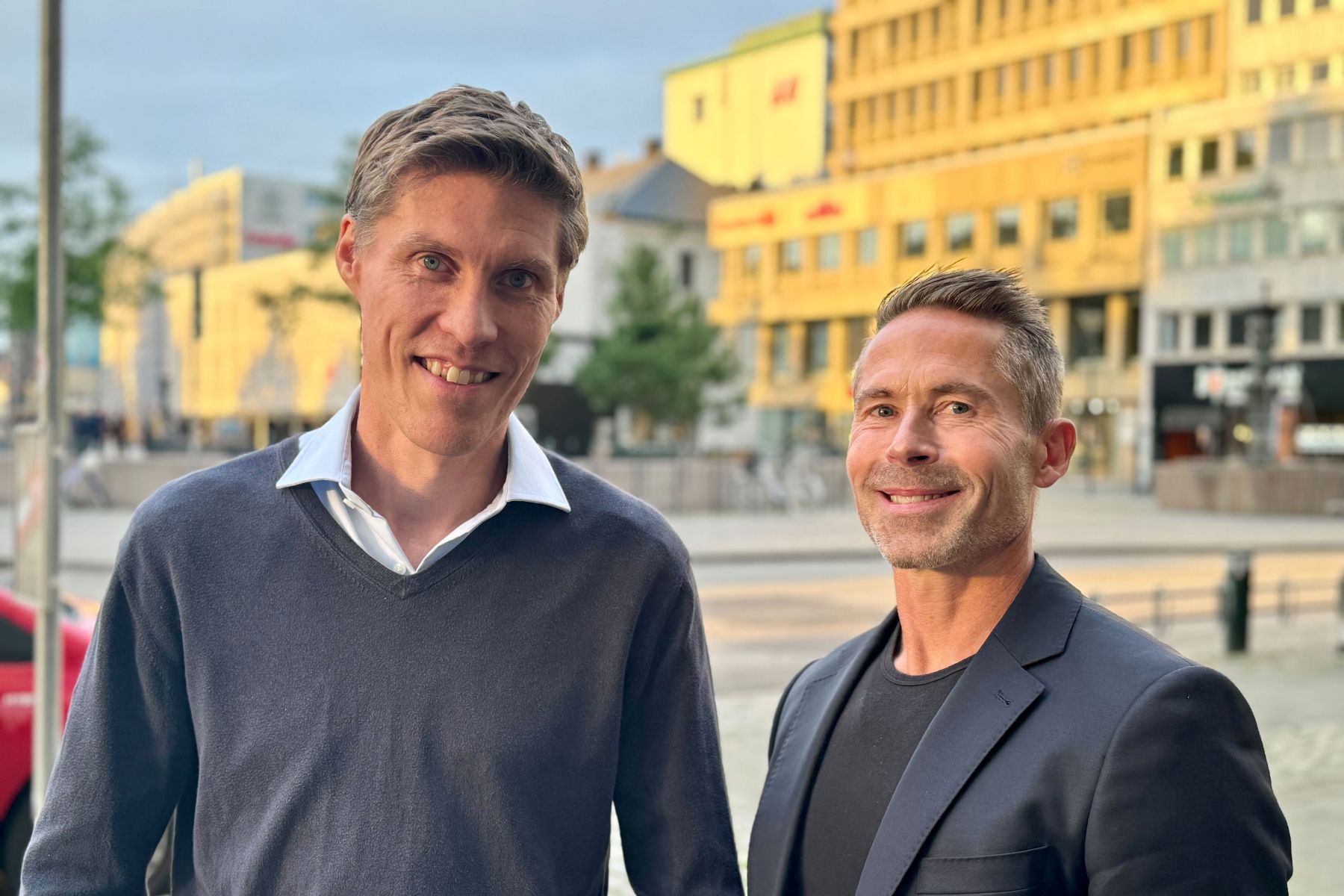 Måns Ullerstam, vd och Jacob Linden, finanschef på Kale United. Foto: Camilla Bergman, Impact Loop.