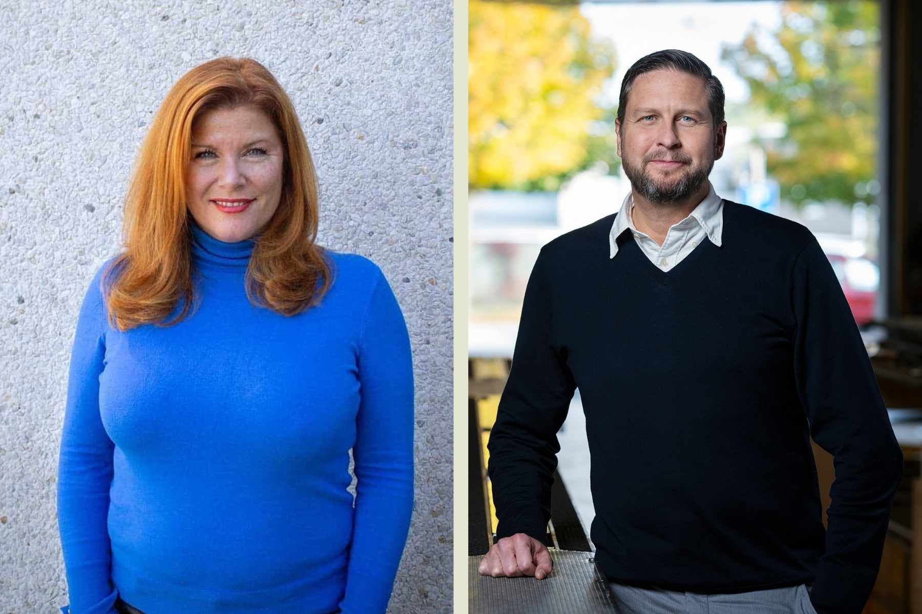 Karin Ebbinghaus, vd och medgrundare, och Adam Ljungqvist, ny finanschef på Elonroad.