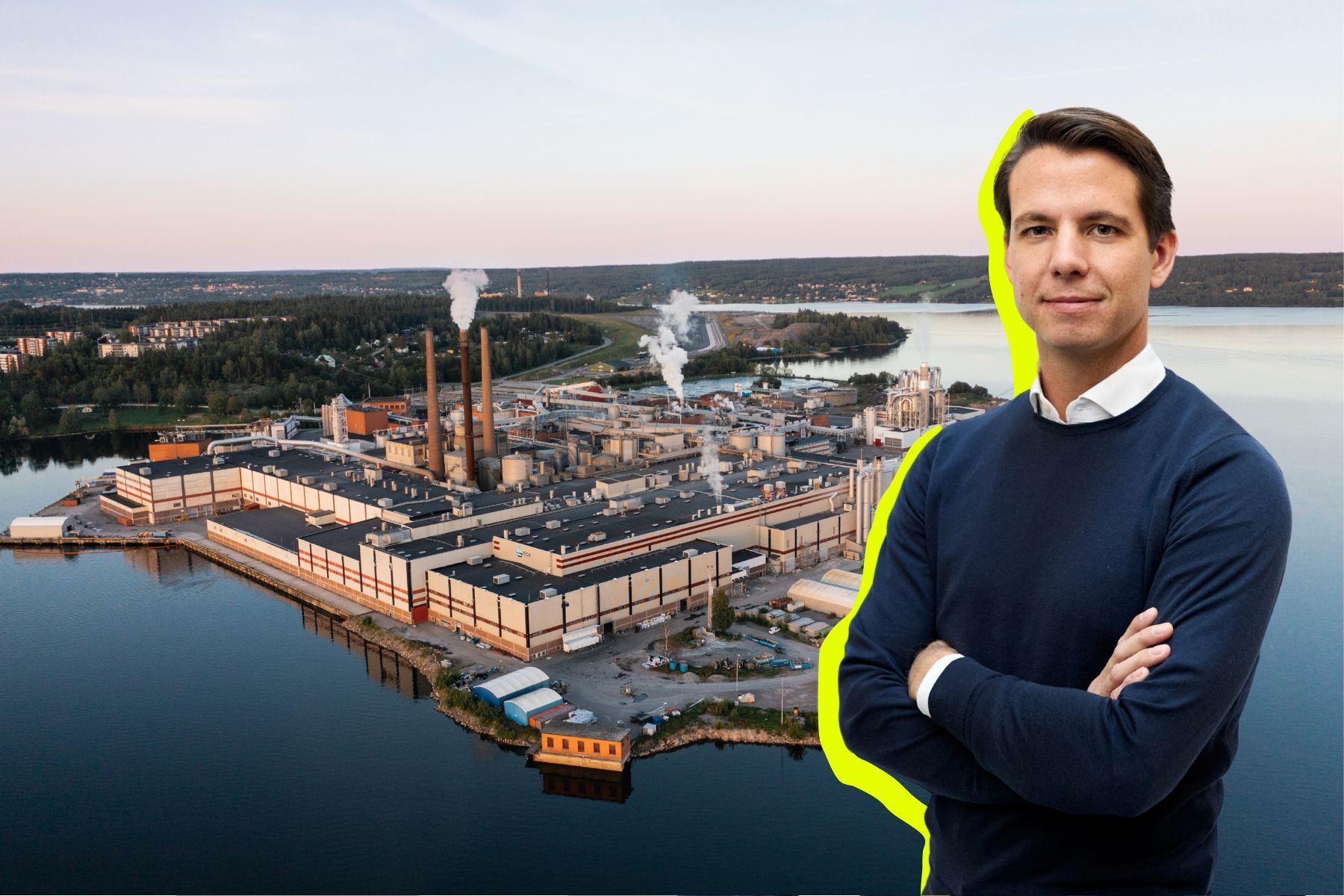 Jonatan Janmark, vd på Circulose som återstartar sin fabrik i Sundsvall. Foto: Pressbilder.