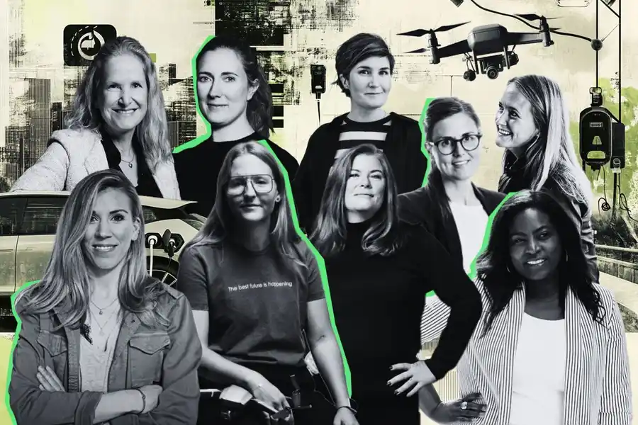 Några av entreprenörerna och investerarna i listan. Foto: pressbilder. Grafik: Impact Loop.