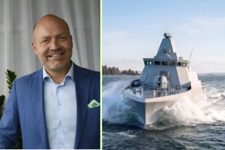 Tobias Birging, chef för domains inom affärsenheten surface sensor solutions på Saab. Pressbilder.