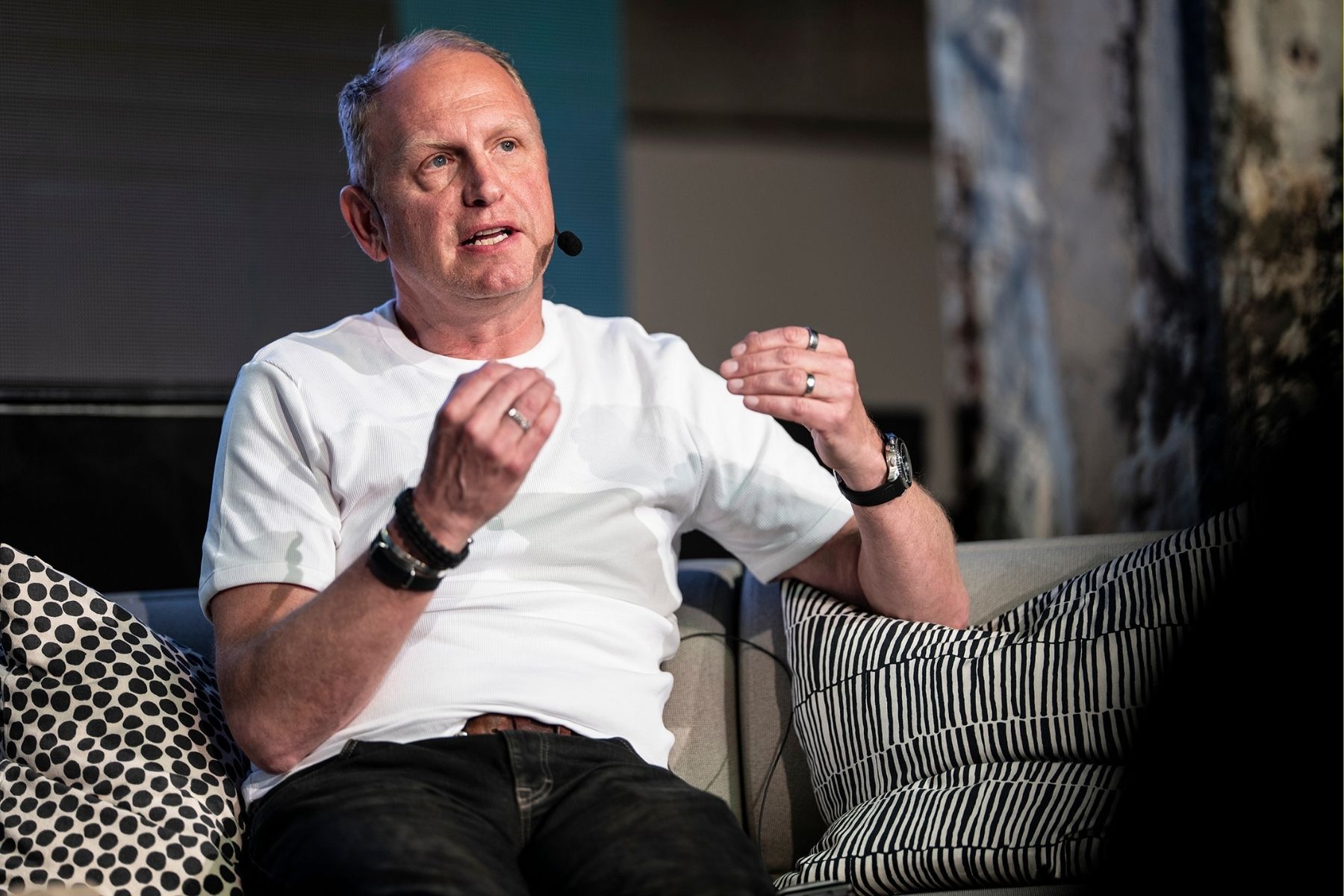 Henrik Henriksson, vd på det gröna stålbolaget Stegra, på BUILD. Foto: Jonas Borg.
