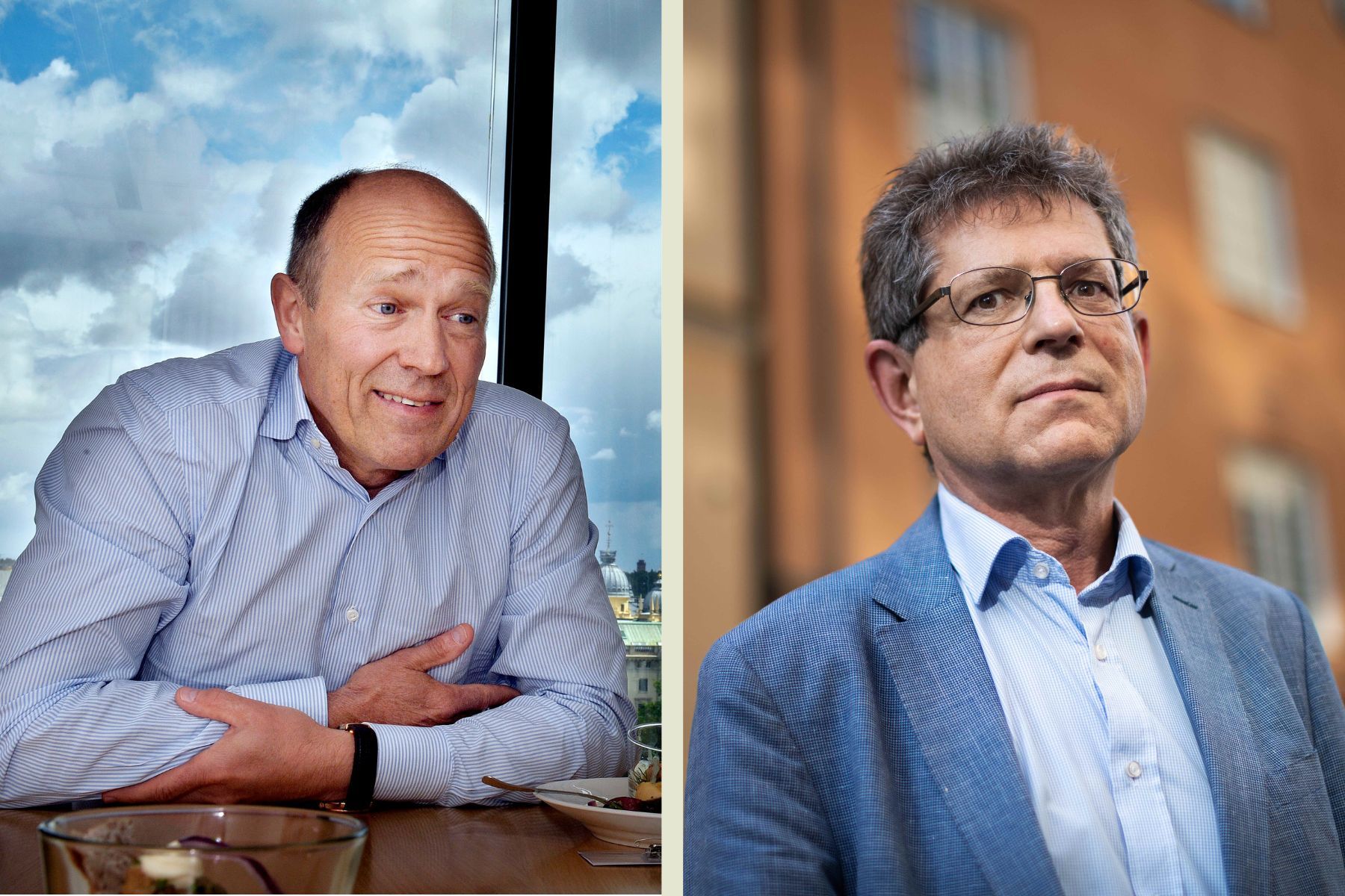 Harald Mix och Magnus Henrekson. Foto: Tomas Oneborg/Lisa Hallgren/TT