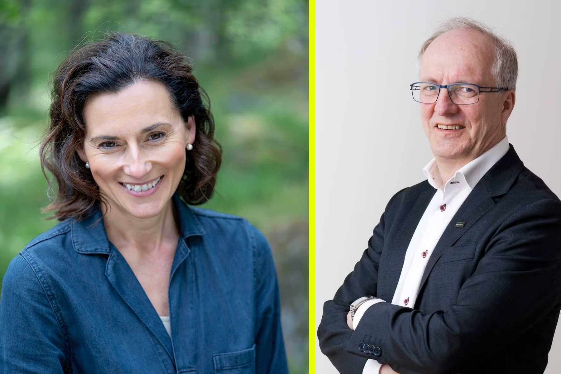 Aleksandra Holmlund, vd för Qarlbo Biodiversity och Jan Wejdmark, grundare av stiftelsen World Forest Forum,