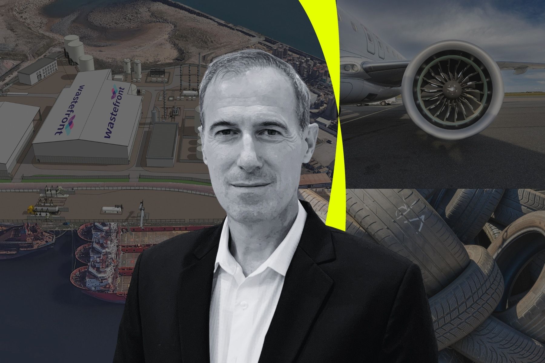 Wastefront CEO Vianney Vales. Photos: press and Canva.